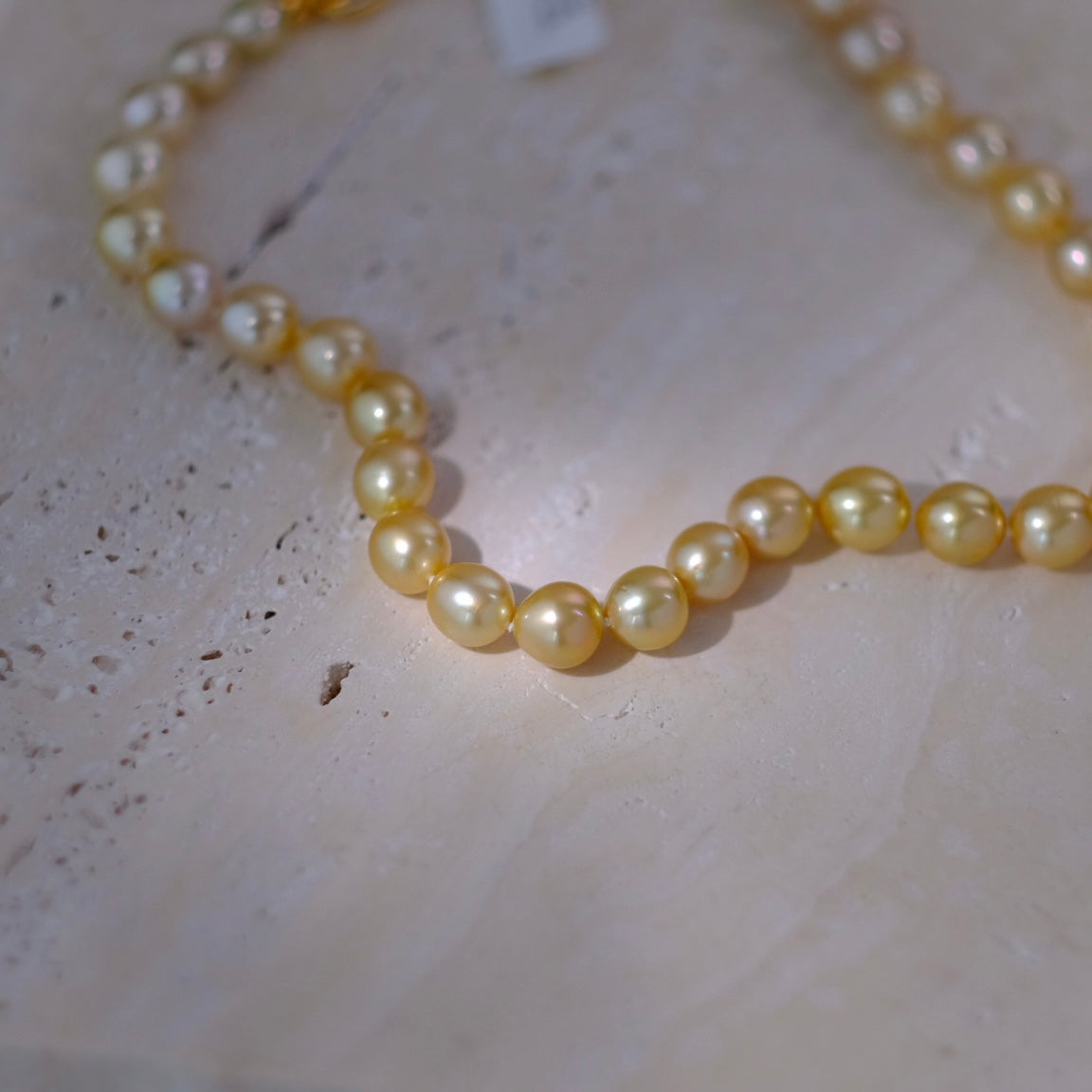 Golden South Sea Pearl Necklace, Baroque, 9.6-11.6mm