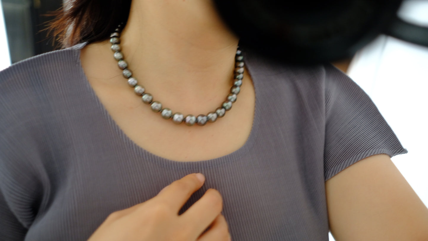 Tahitian Pearl Necklace, 8.2-11mm, Pearl Necklace