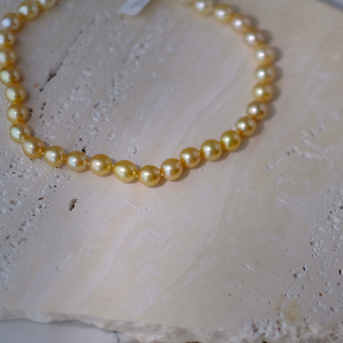 Golden South Sea Pearl Necklace, Baroque, 9.6-11.6mm