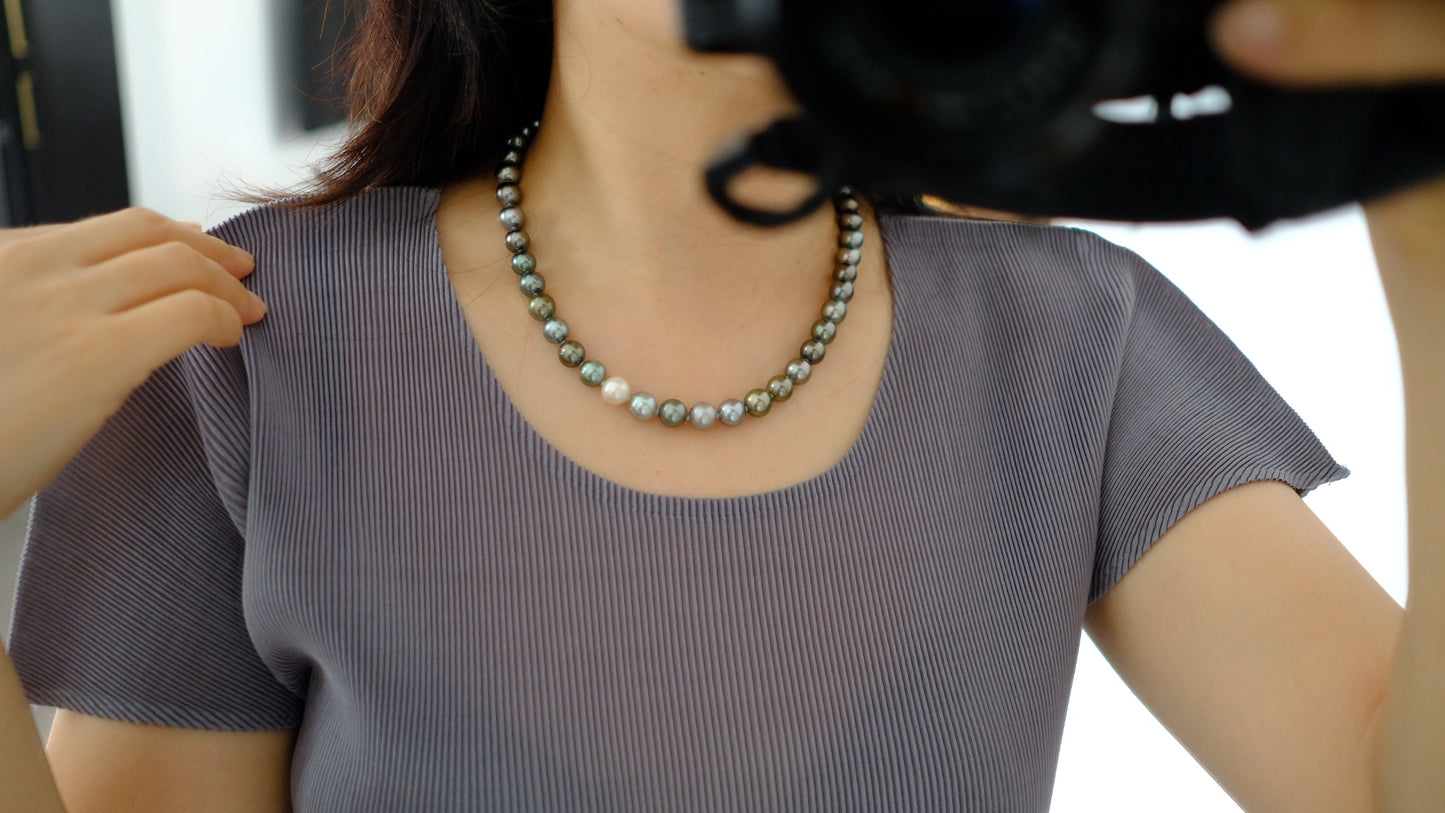 Tahitian Pearl Necklace, 8.1-9.9mm, Pearl Necklace