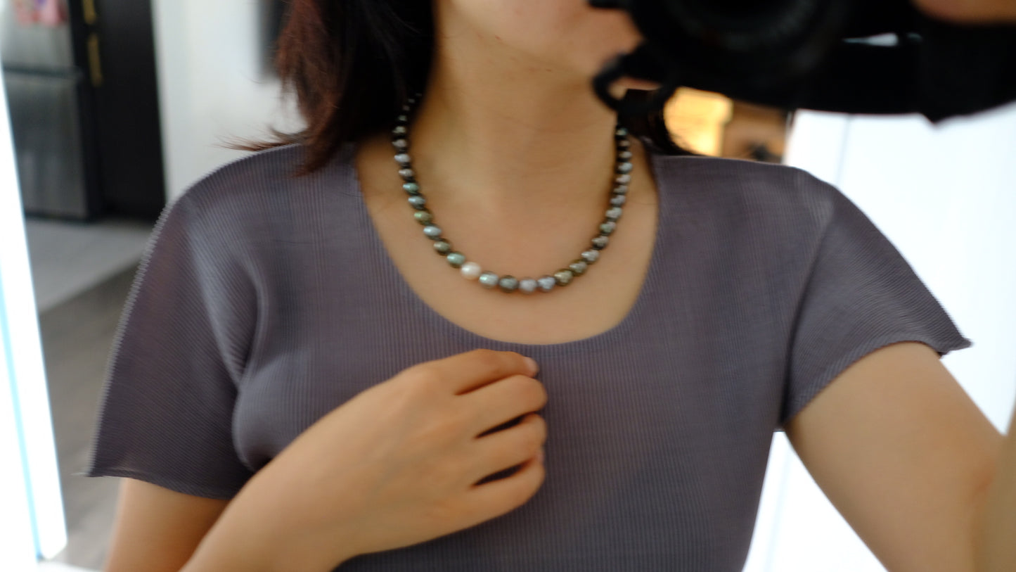 Tahitian Pearl Necklace, 8.1-9.9mm, Pearl Necklace