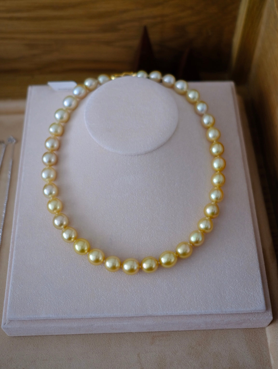 Golden South Sea Pearl Necklace, Baroque, 9.6-11.6mm