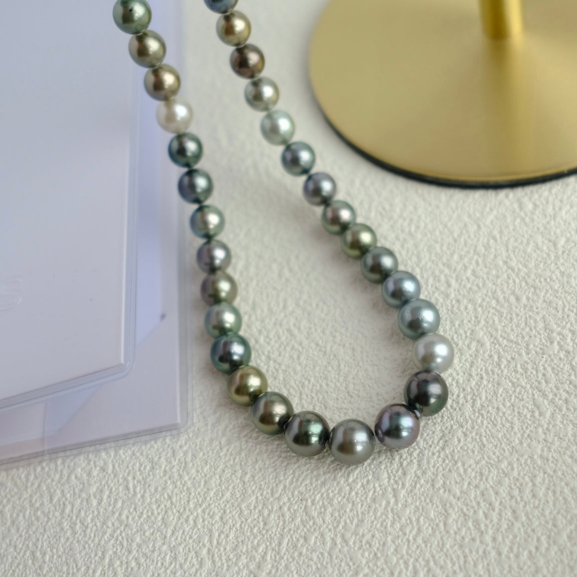 Tahitian Morandi Necklace, 8.3-10.9mm, Pearl Necklace, GUILD Certificate