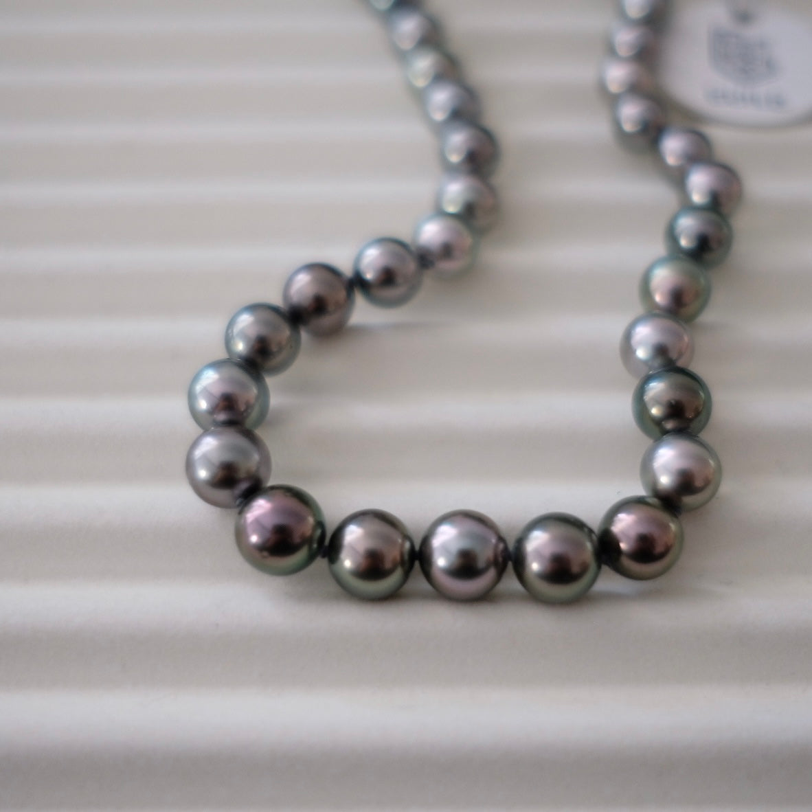 Tahitian Morandi Necklace, 8.4-11mm, Pearl Necklace, GUILD Certificate