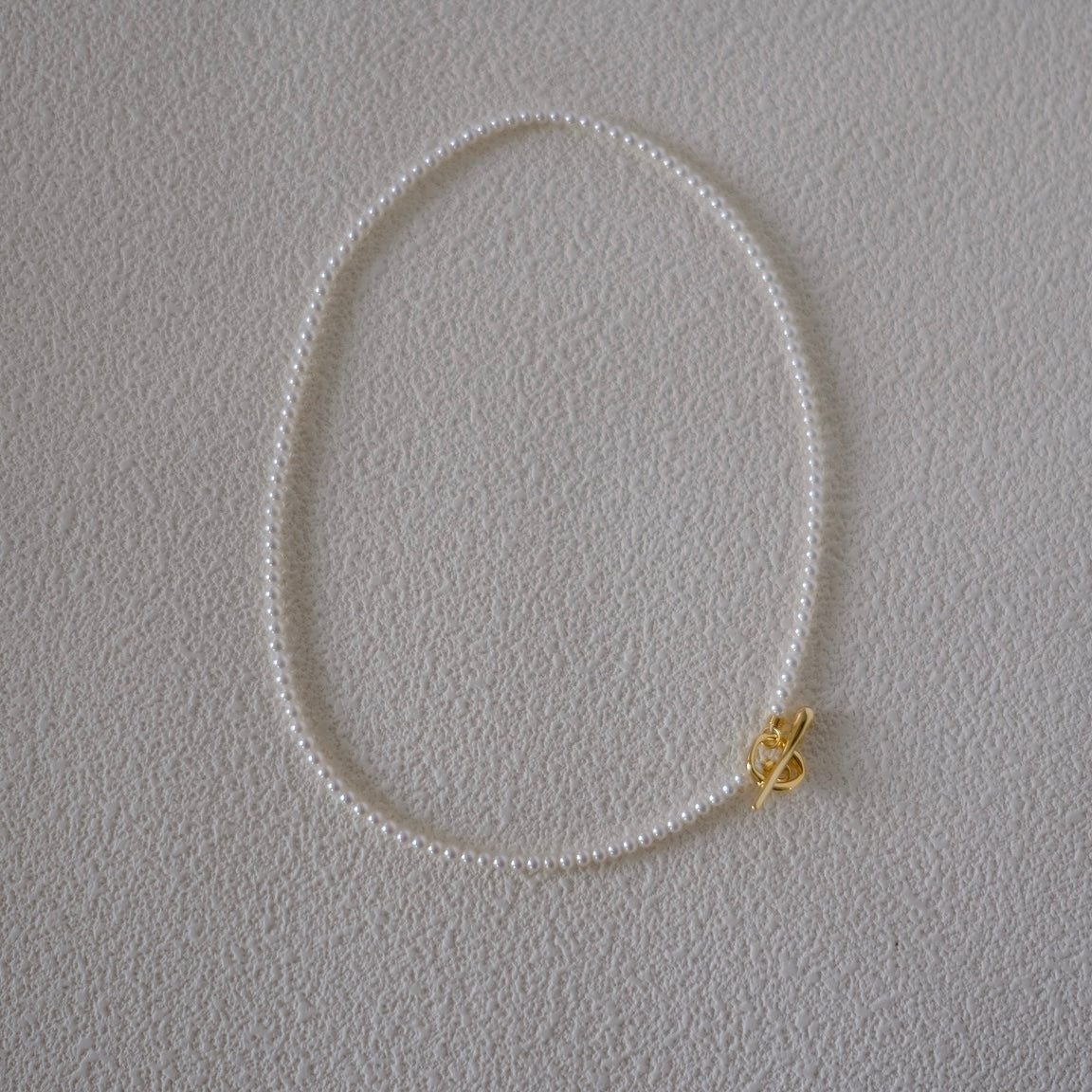White Freshadama Freshwater Pearl Necklace, 3.5-4mm, 18 Inch