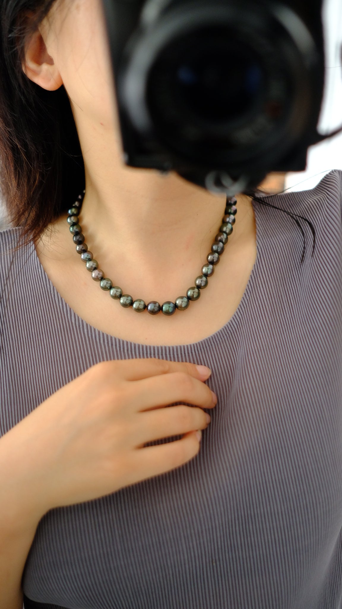 Tahitian Baroque Necklace, 8.2-10.7mm, Pearl Necklace