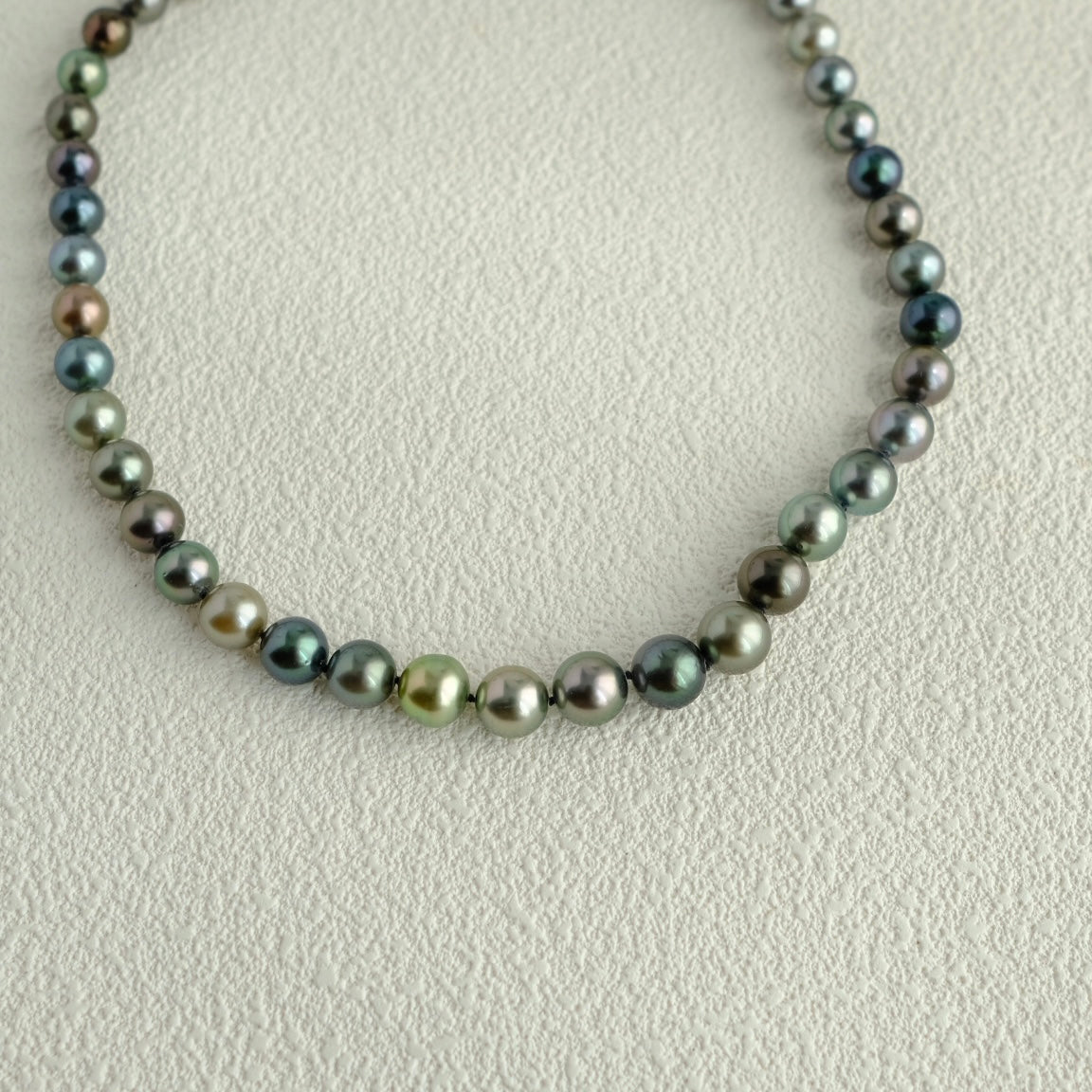 Tahitian Morandi Necklace, 8.2-11mm, Pearl Necklace, GUILD Certificate