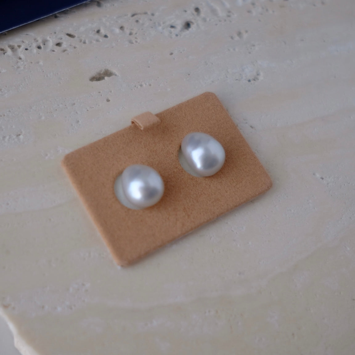White South Sea Loose Pearl, Pair of Rough Baroque 13.5*10.7mm, PASPALEY