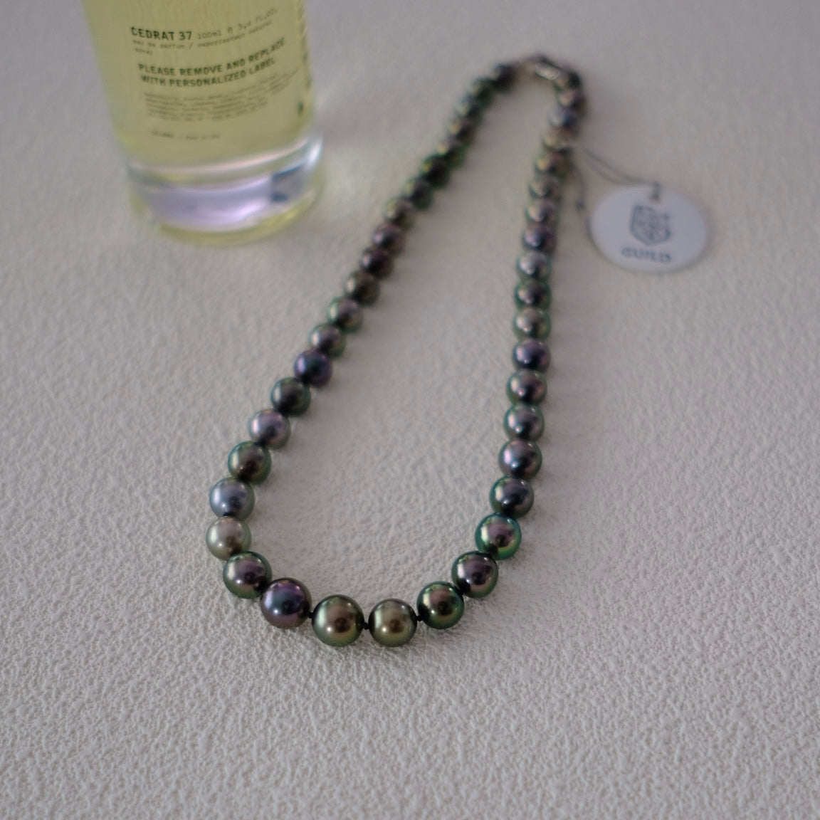 Tahitian Peacock Necklace, 8.3-10.9mm, Pearl Necklace, GUILD Certificate