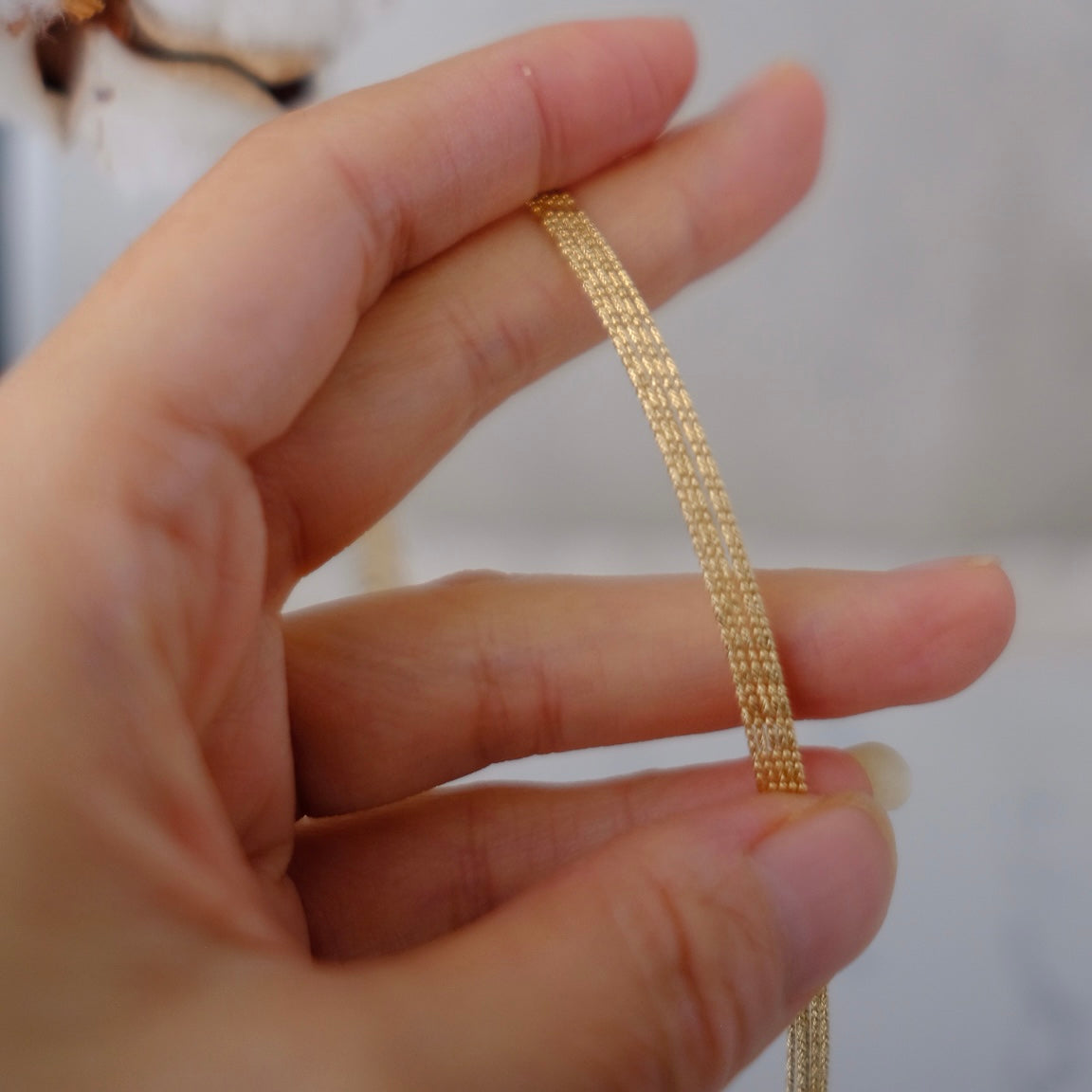 AU750, Japan Made 18k Collar Chain, 40+5cm, 1.51g