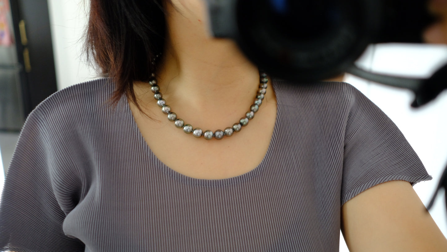 Tahitian Pearl Necklace, 8.2-11mm, Pearl Necklace