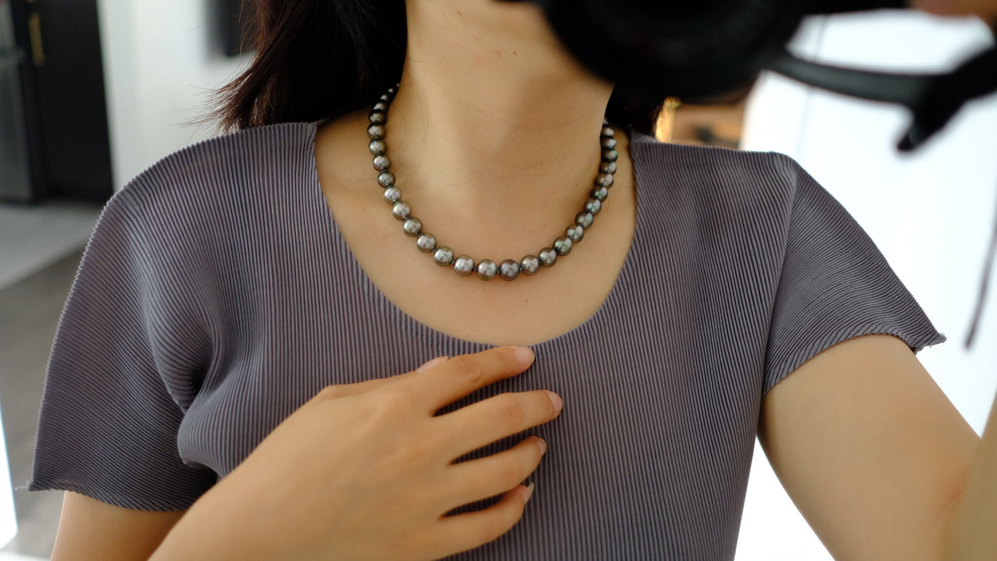 Tahitian Pearl Necklace, 8.2-11mm, Pearl Necklace