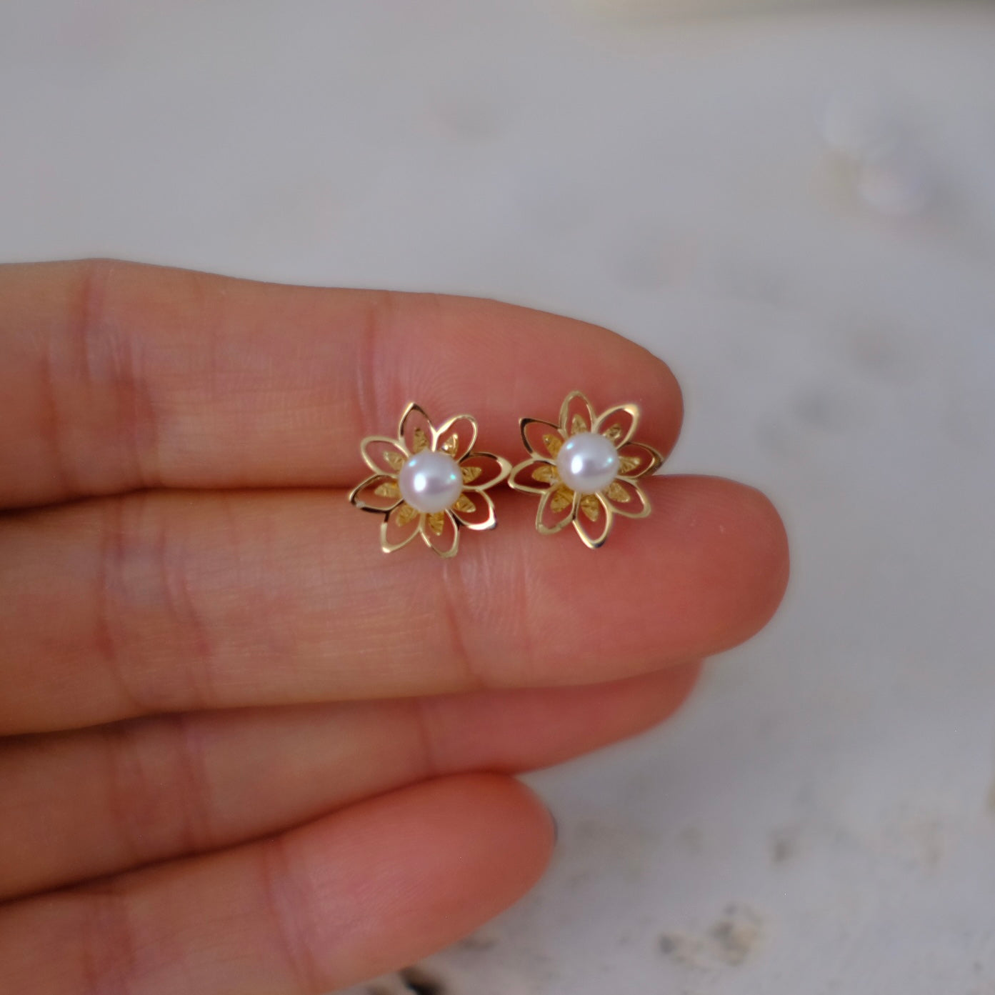 Akoya, 4-4.5mm, Pearl Earrings, AU750