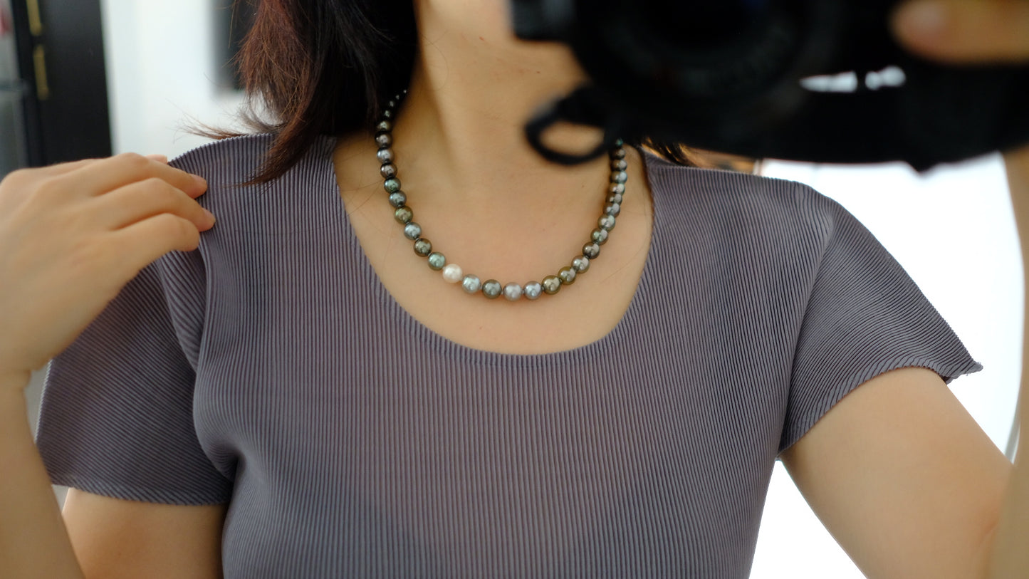 Tahitian Pearl Necklace, 8.1-9.9mm, Pearl Necklace