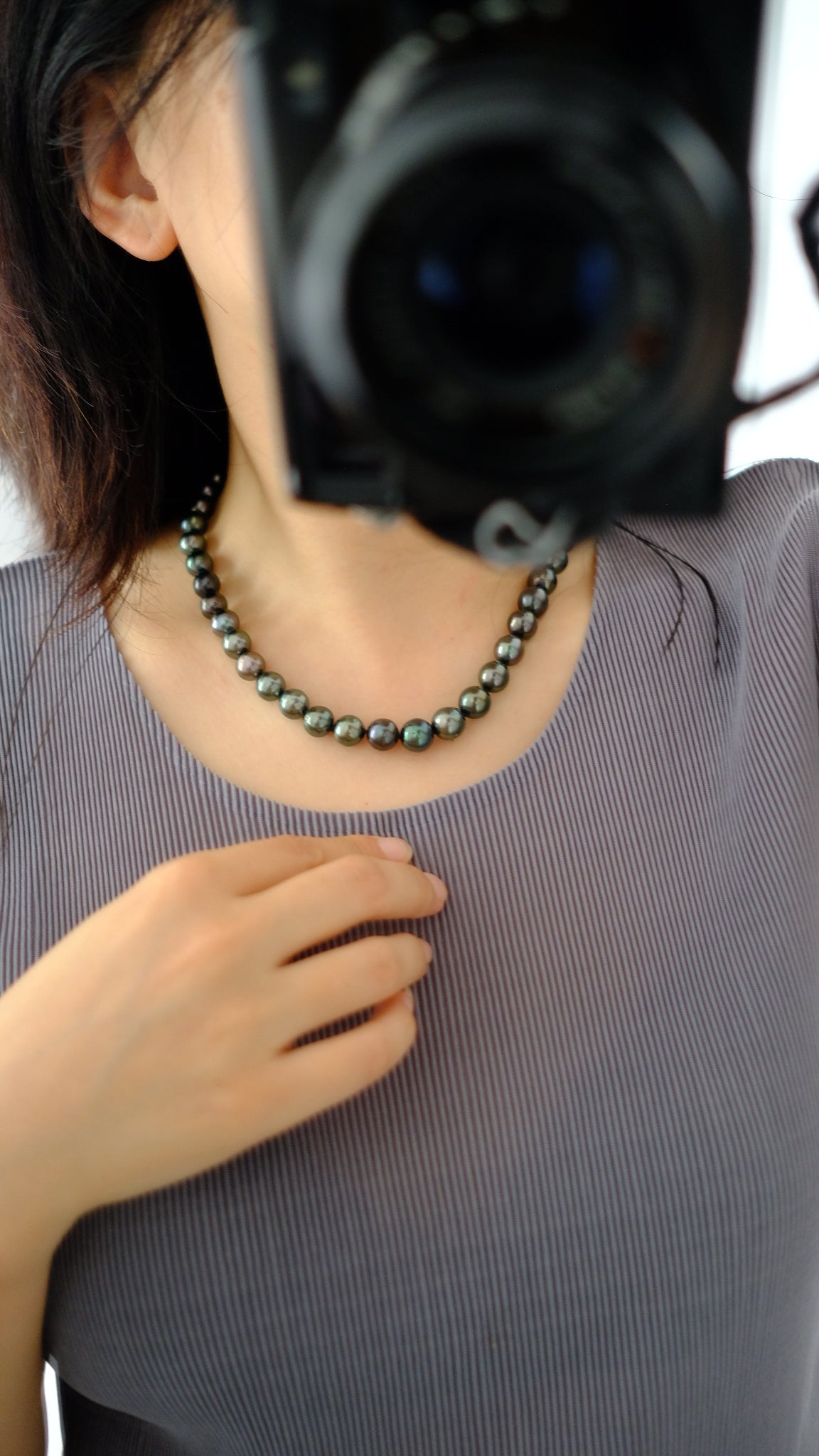 Tahitian Baroque Necklace, 8.2-10.7mm, Pearl Necklace